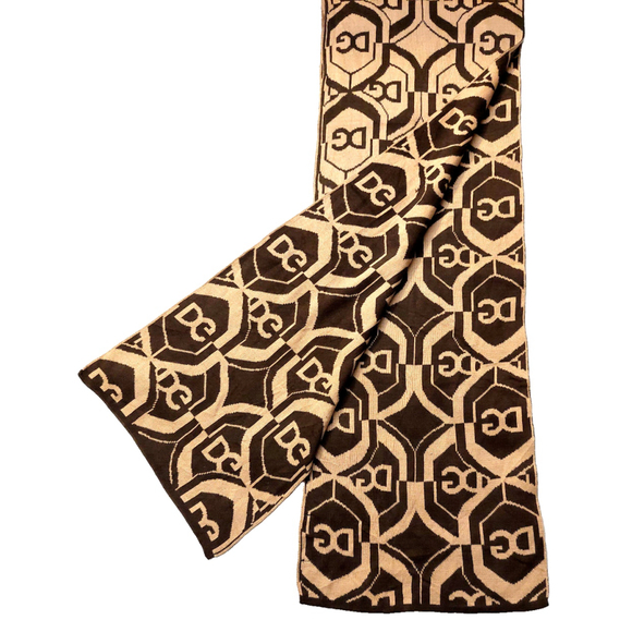 Dolce & Gabbana Brown &Tan Reversible Scarf Pre-owned - Picture 7 of 16